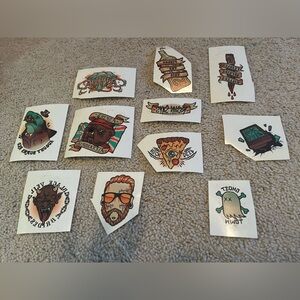 Pop punk temporary tattoos